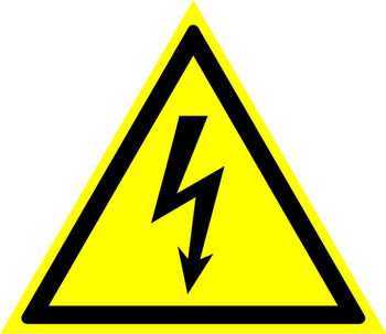 W08 внимание! опасность поражения электрическим током  (пленка, сторона 250 мм) - Знаки безопасности - Предупреждающие знаки - Магазин охраны труда ИЗО Стиль